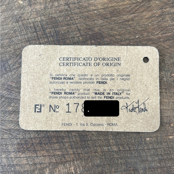 Fendi Black and Cream Clutch with certificate of origin - Picture 15 of 15